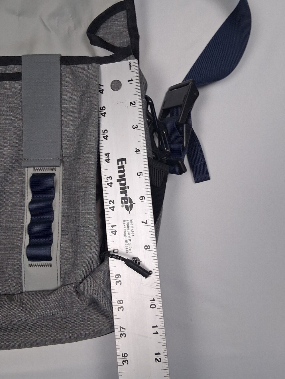 Timbuk2 San Francisco Command Messenger CrossBody Bag Laptop Organizer Gray/Blue - Picture 5 of 16